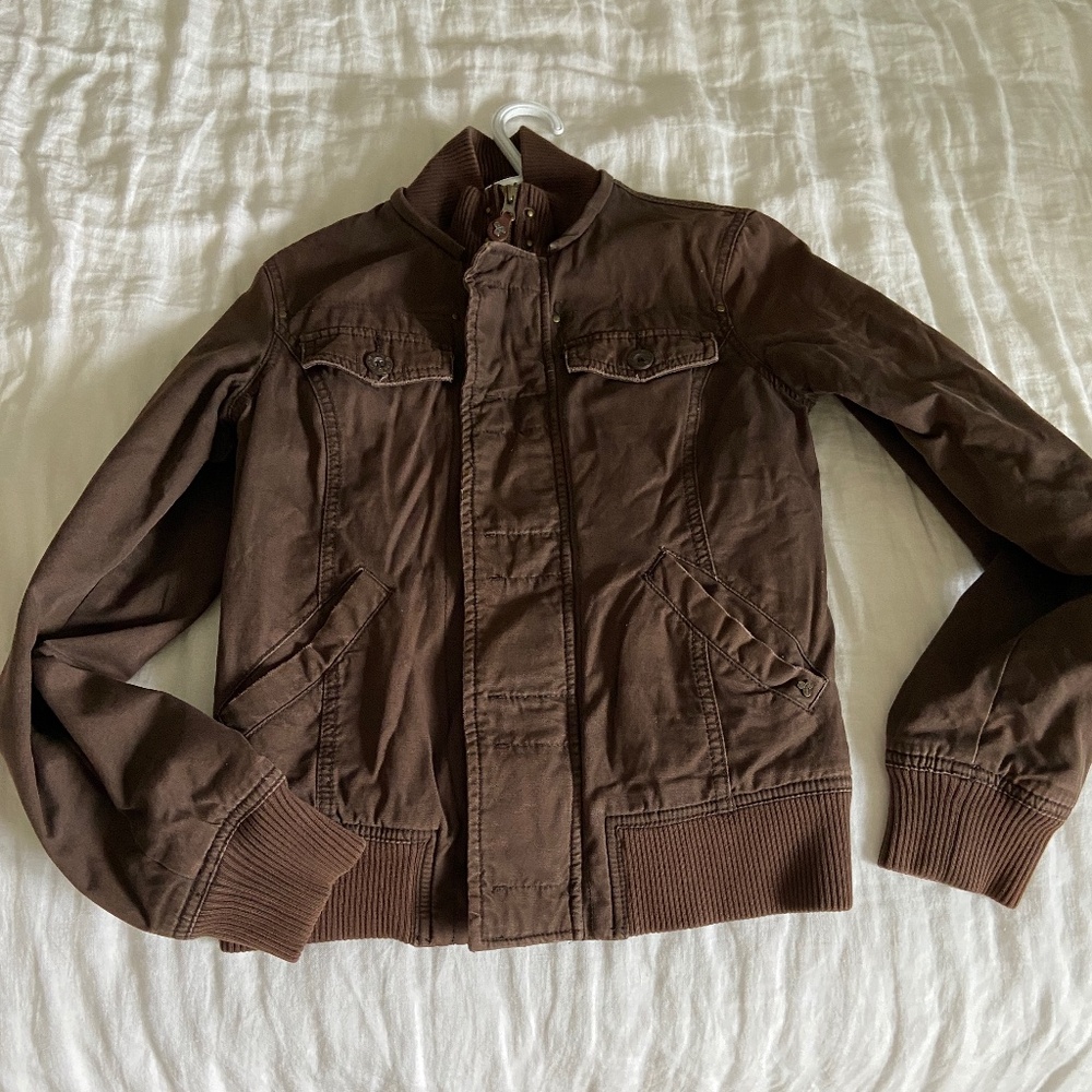 TNA brown bomber jacket